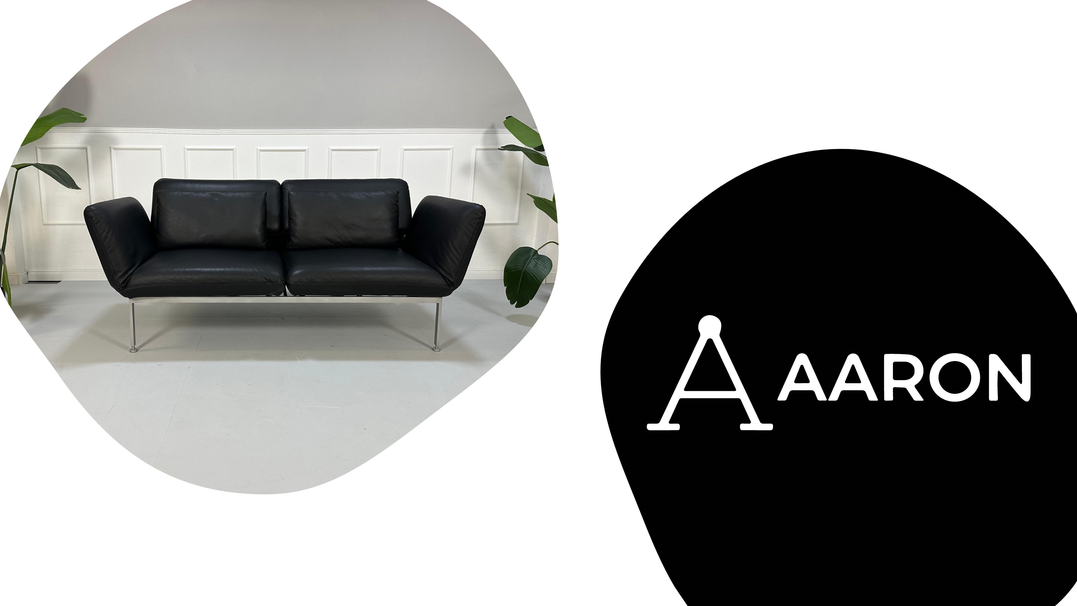 Designer-Sofa von Brühl mit modernem, minimalistischen Design, angeboten von Aaron GmbH im Online-Shop für gebrauchte Sofas.