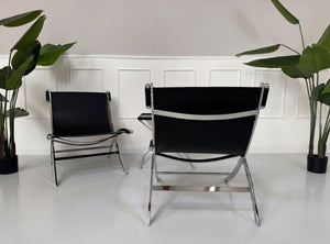 Flexform Timeless Chair Stuhl Leder Schwarz Citterio – Sitzansicht | Aaron GmbH