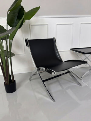 Flexform Timeless Chair Stuhl Leder Schwarz Citterio – Hinteransicht | Aaron GmbH