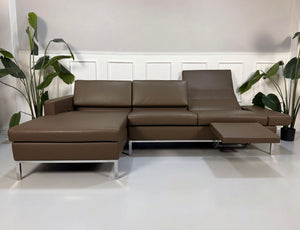 Brühl Tomo Sofa Braun Leder – Detailansicht | Aaron GmbH