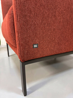 Rolf Benz Cara Sofa + Sessel Rot – Hinteransicht | Aaron GmbH