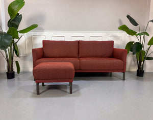 Rolf Benz Cara Sofa + Sessel Rot – Seitenansicht | Aaron GmbH