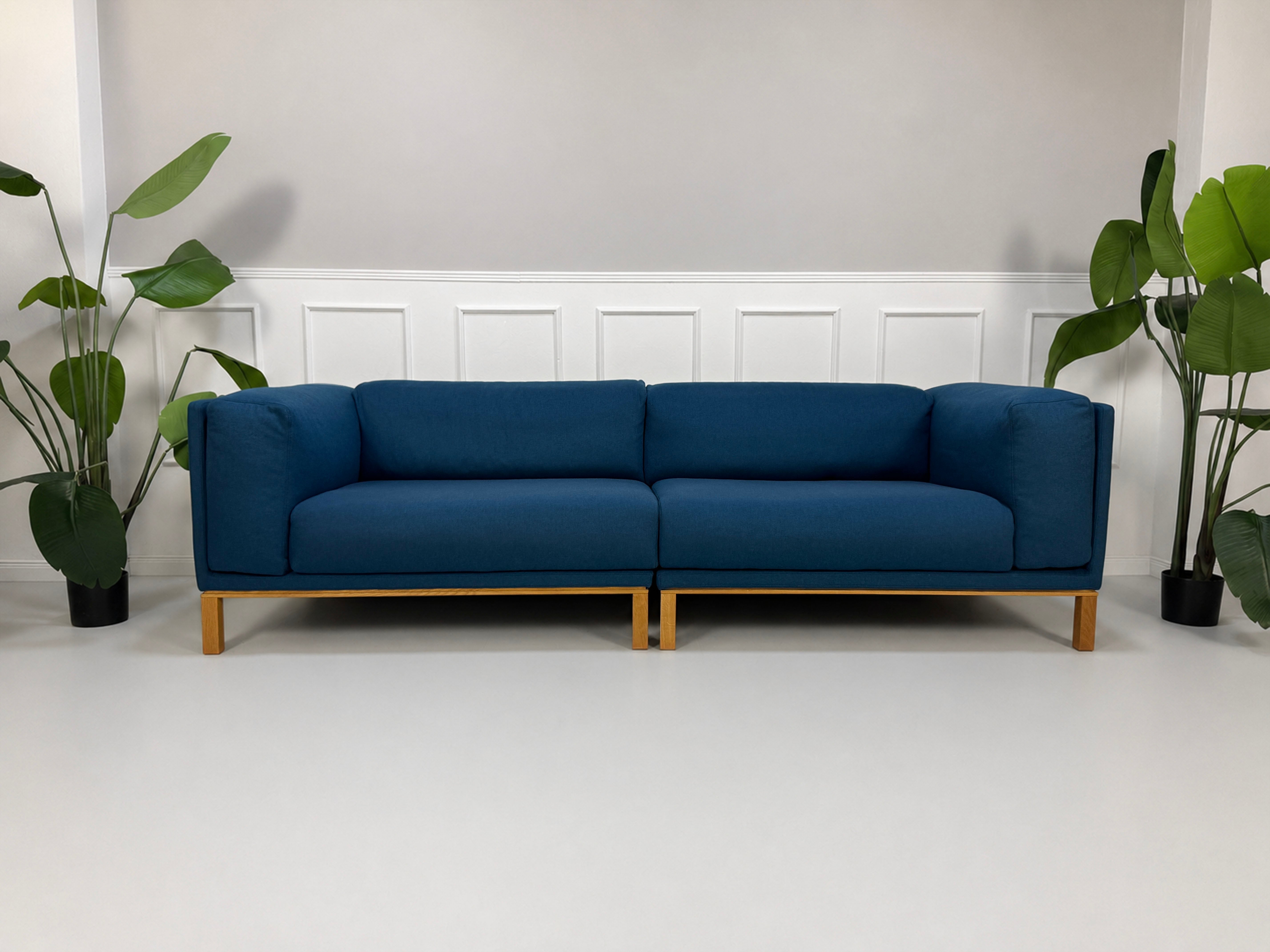 Bolia Cosy Sofa Designer Blau Stoff