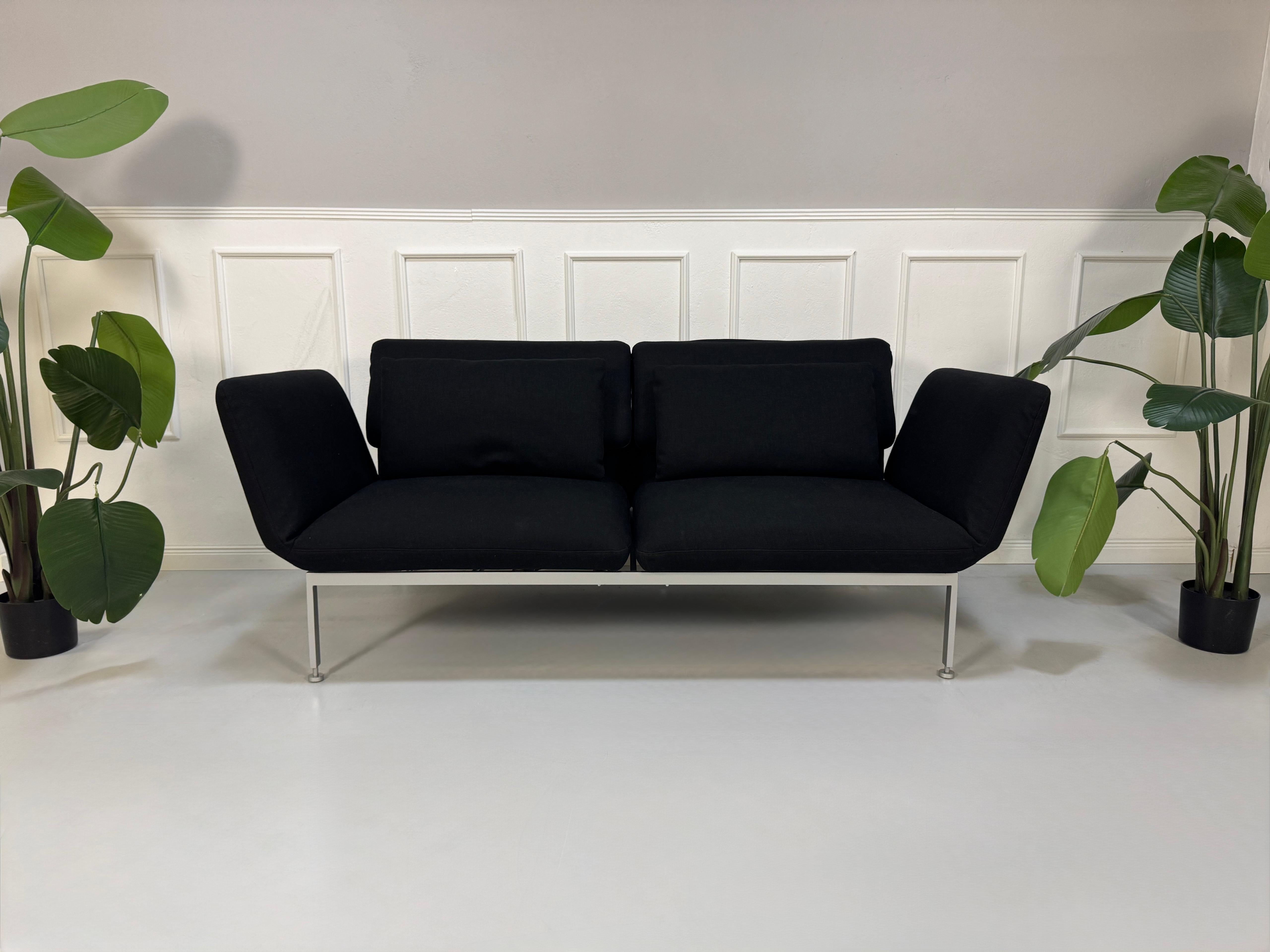Brühl Roro Medium Fabric Black Sofa