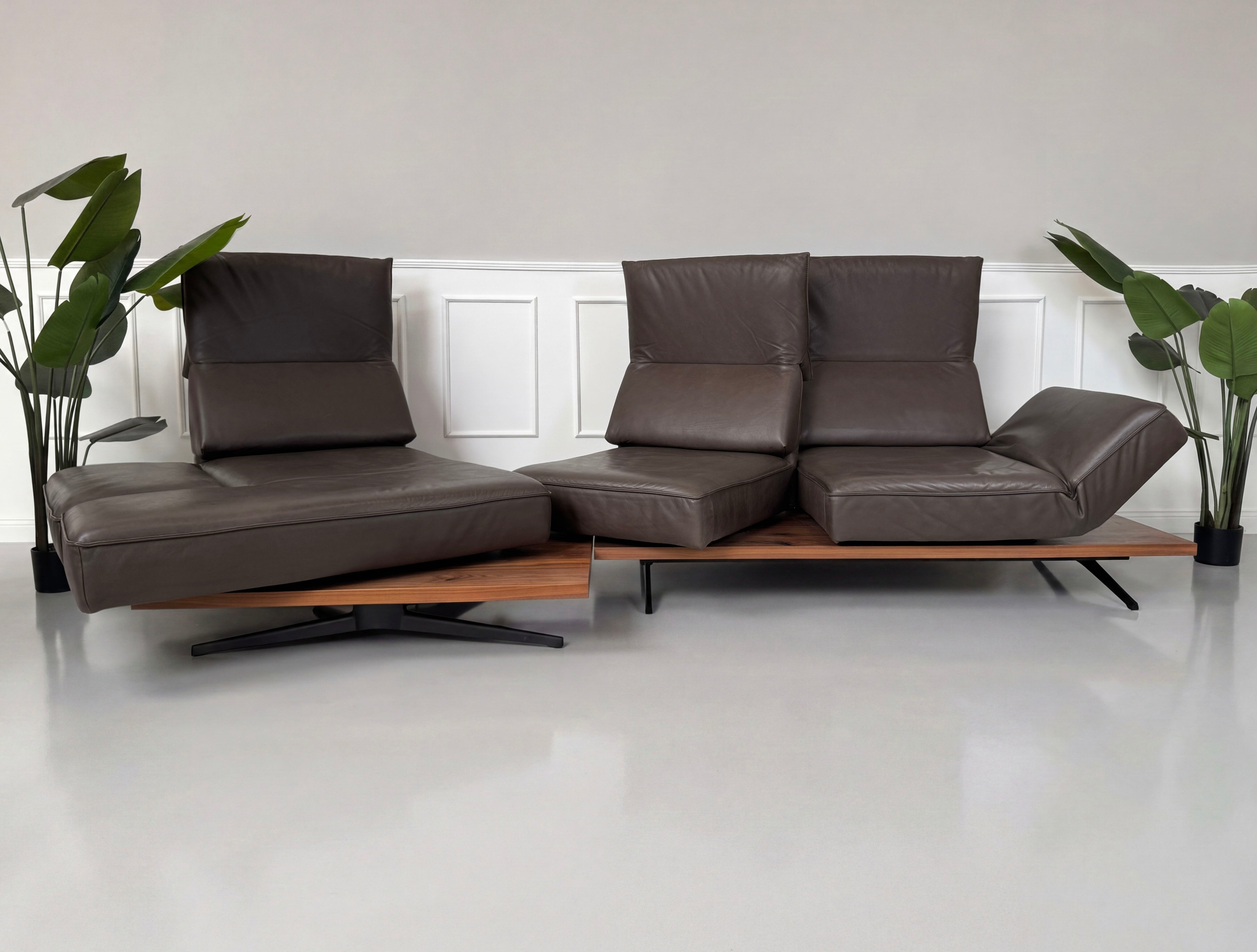Koinor Phoenix Designer Sofa Leder Braun Couch