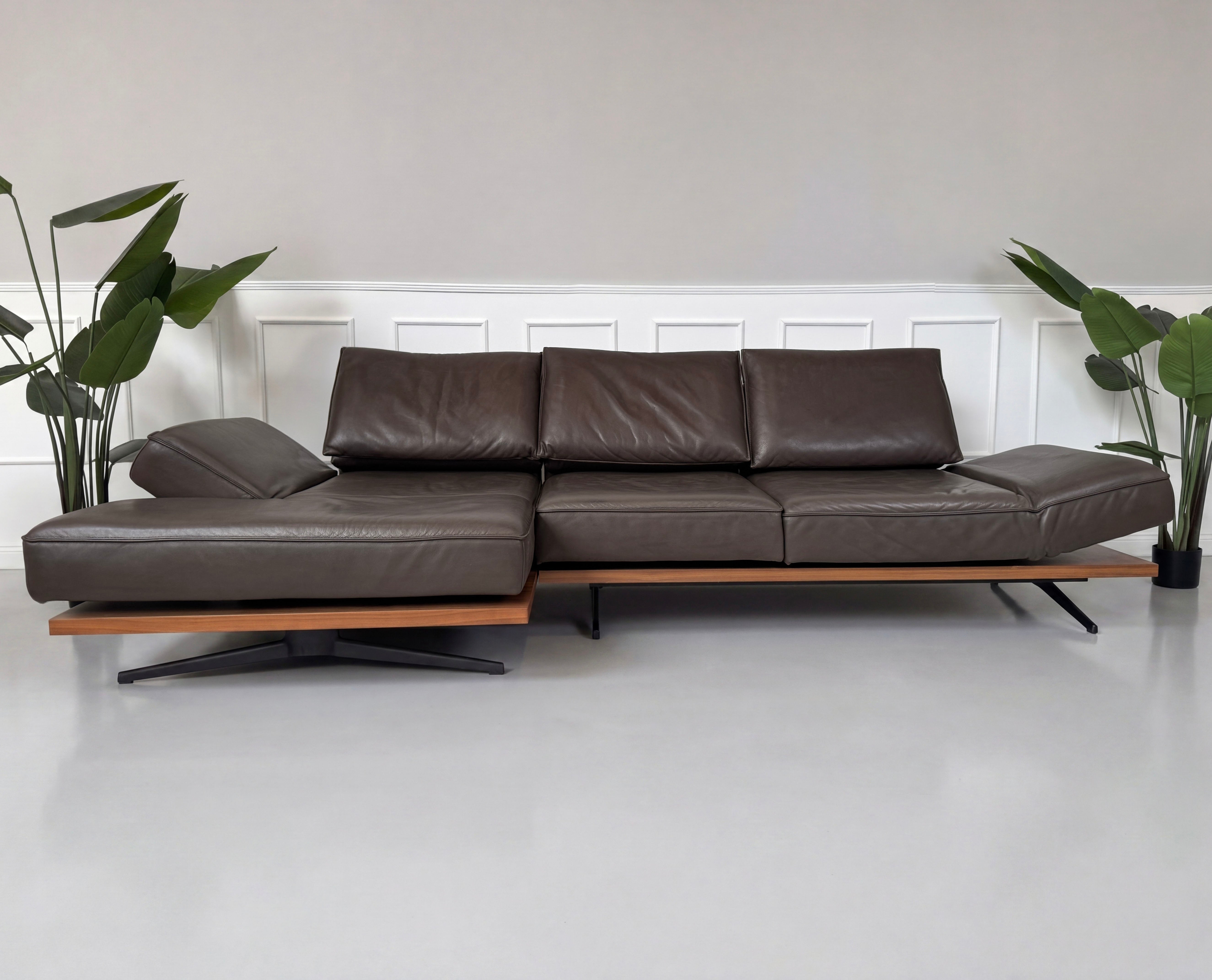 Koinor Phoenix Designer Sofa Leder Braun Couch