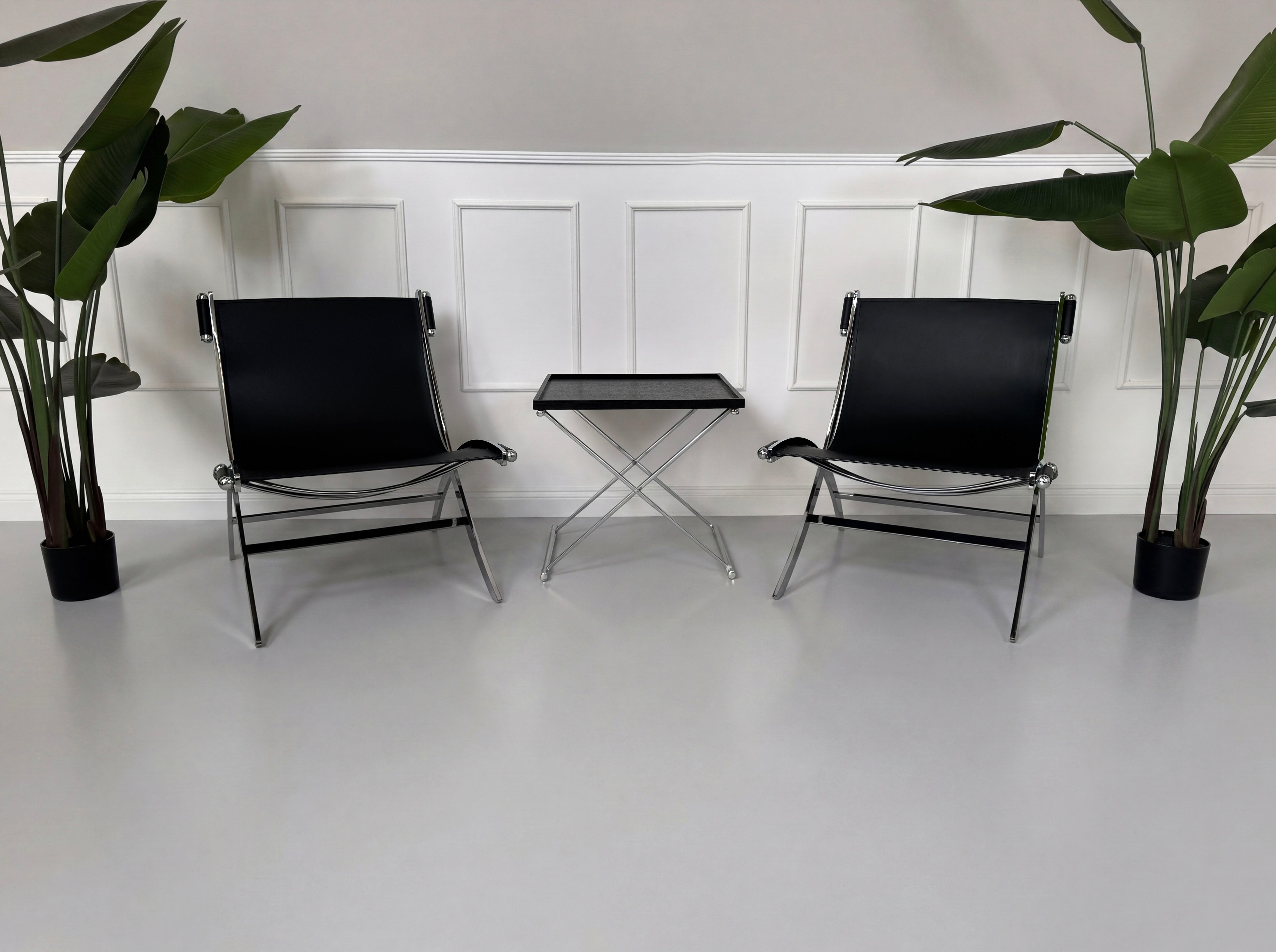 Flexform Timeless Chair Stuhl Leder Schwarz Citterio