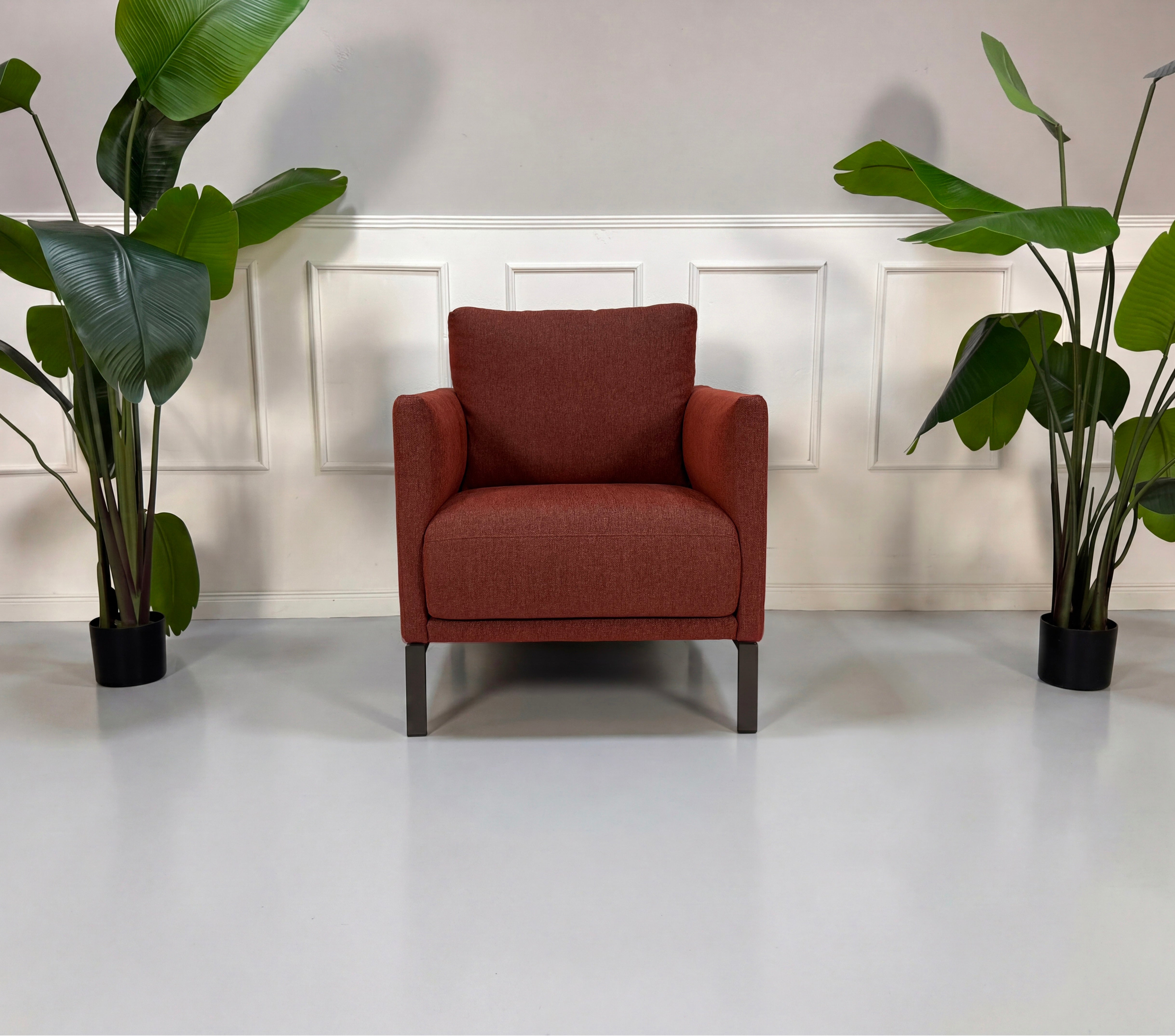 Rolf Benz Cara Sofa + Sessel Rot – Komplettansicht | Aaron GmbH