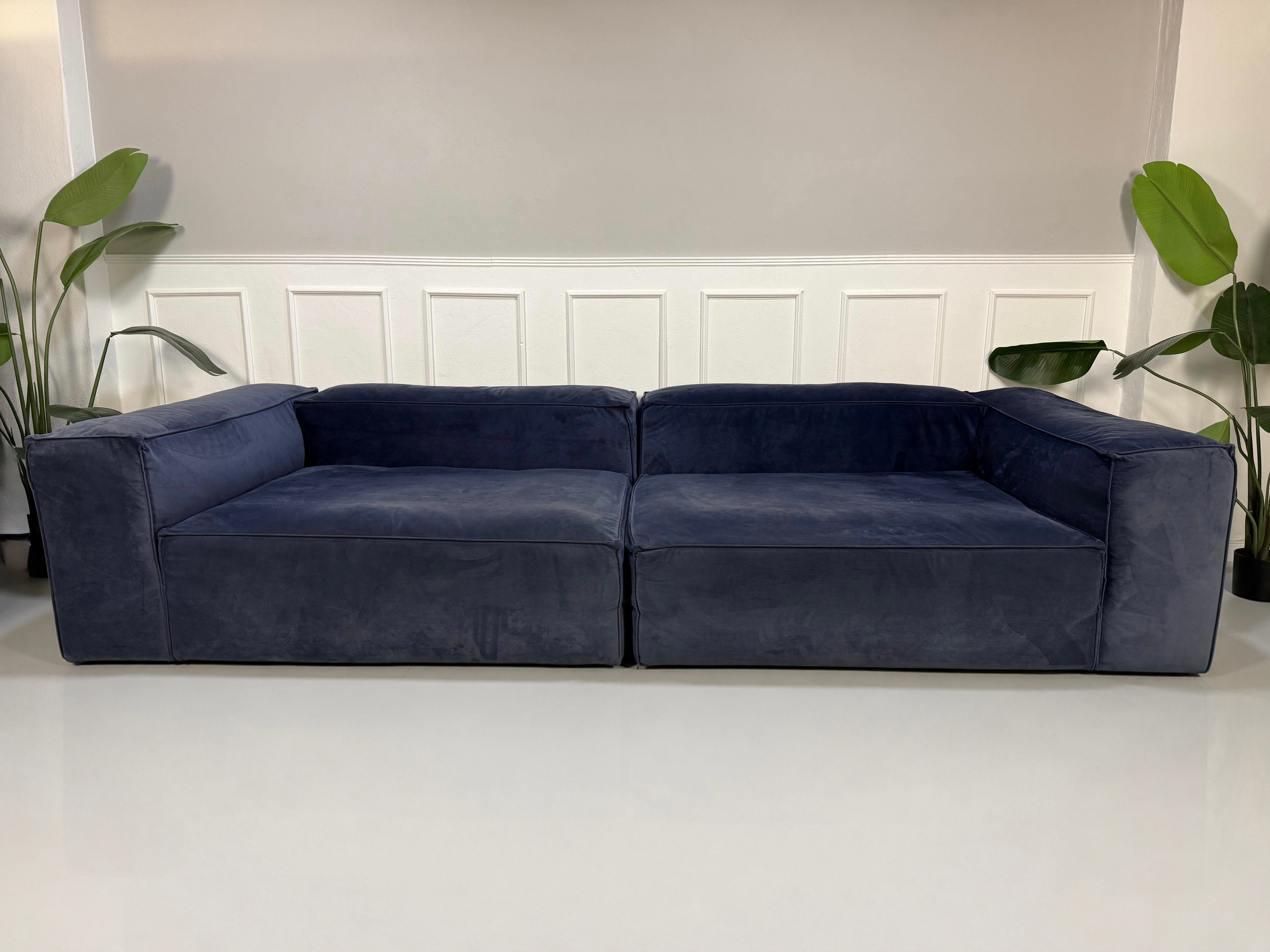 Bolia Cosima Sofa Beige Cord Fabric Couch Large Corner