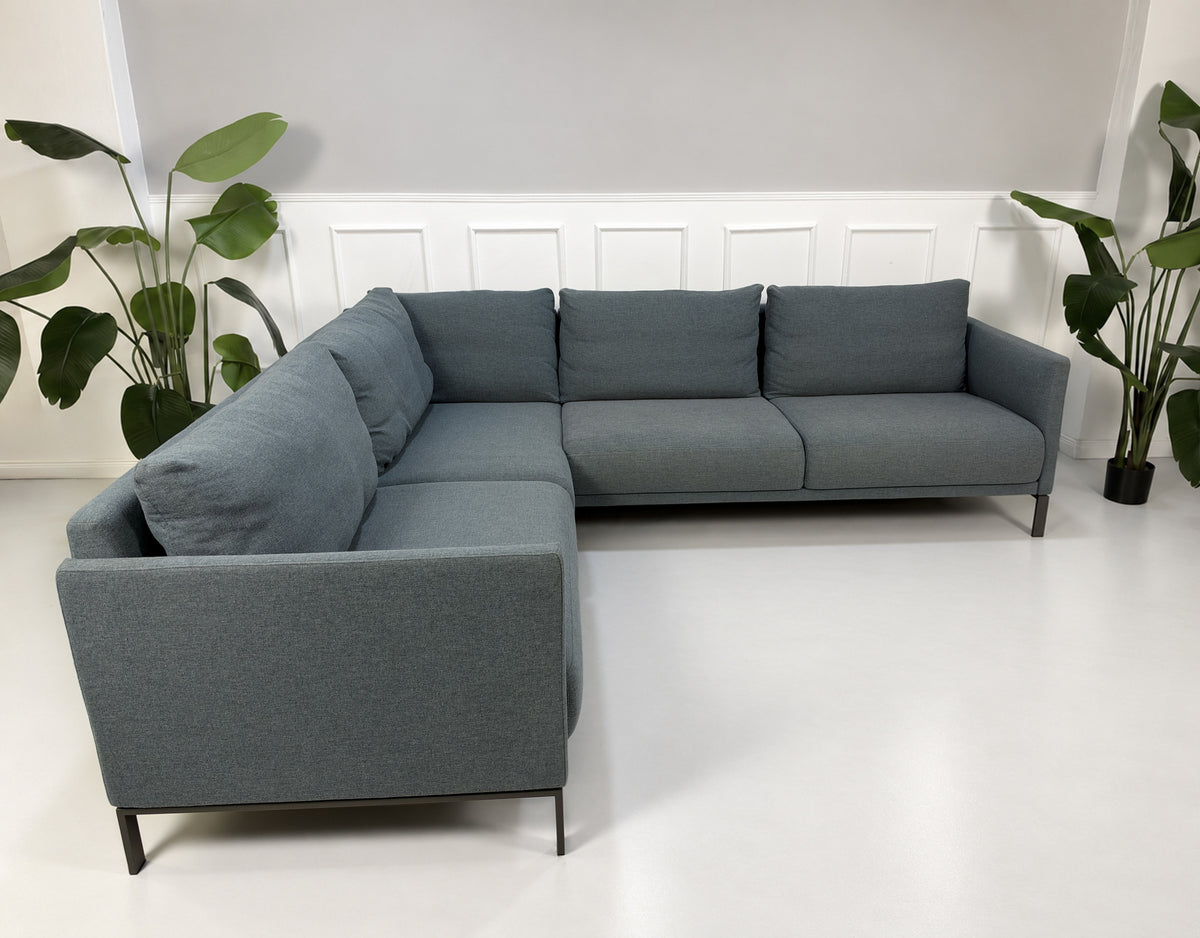 Rolf Benz Cara Ecksofa Stoff Blau Ausstellungsstück – Aaron GmbH