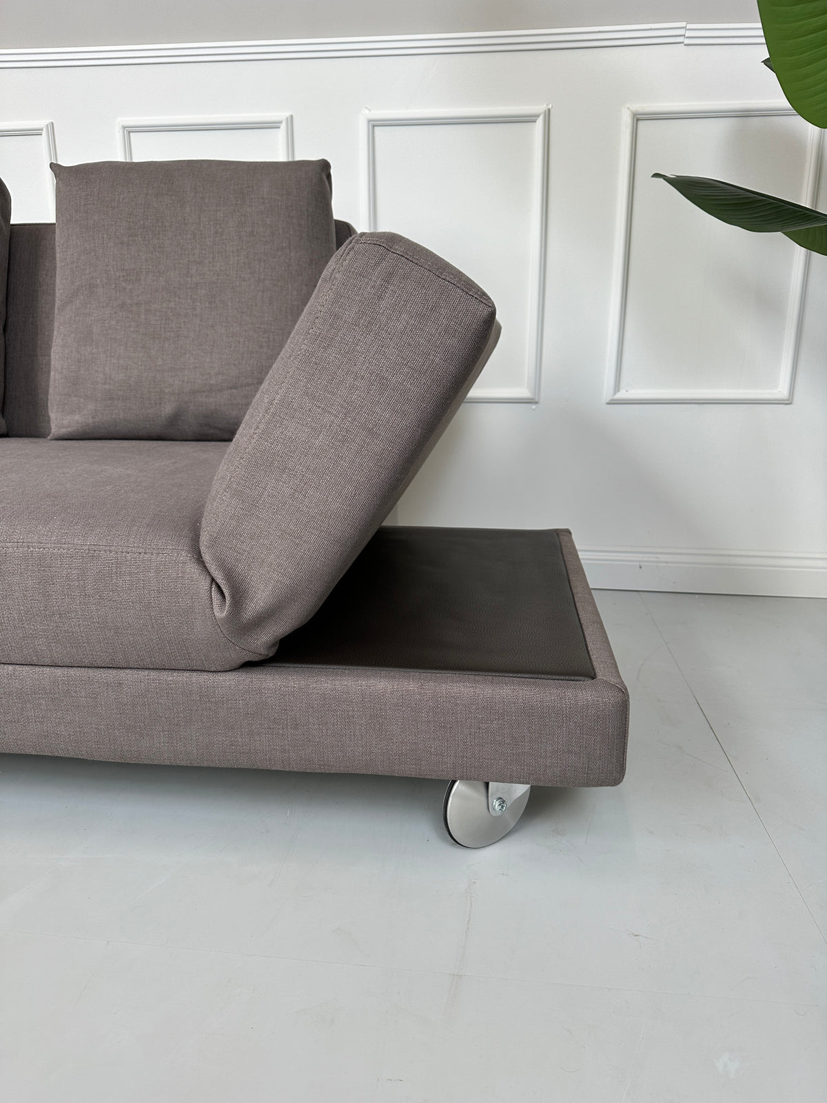 Brühl Fourtwo Ecksofa Stoff Grau Taupe – Ansicht 4